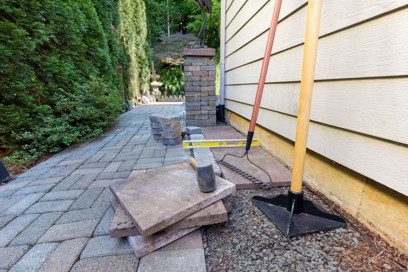 Layered paver installation process